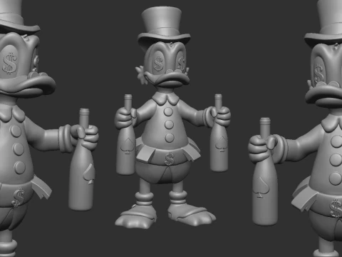 Tio Patinhas Modelo de Impressão 3D