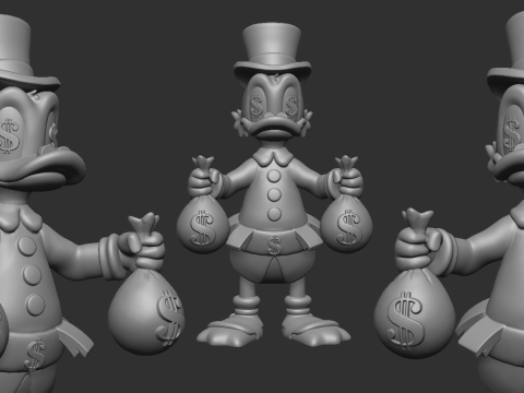 Srooge Mcduck Modello di stampa 3D