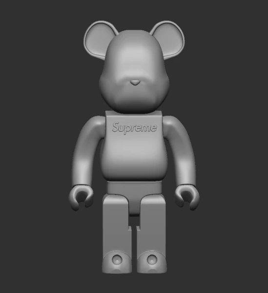 Bearbrick SUPREME 3D Print Model .c4d .max .obj .3ds .fbx .stl .blend 