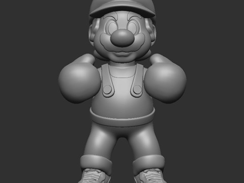Mario Bros boxeador NIKE 3D Print Model