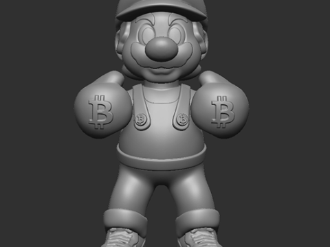 Mario Bros boxing BTC Modello di stampa 3D