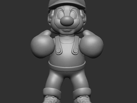 Mario Bros boxing no NIKE 3D Print Model