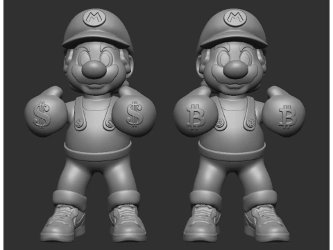 Paquete de boxeo de Mario Bros. Modelo de impresión 3D