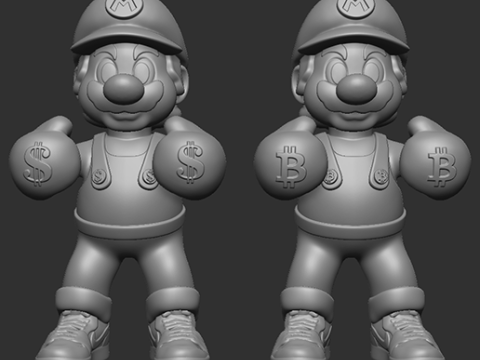 Mario Bros boxing pack 3D-printmodel