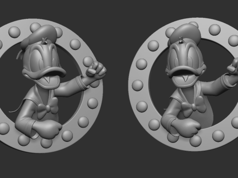 Donald Duck Modelo de Impressão 3D