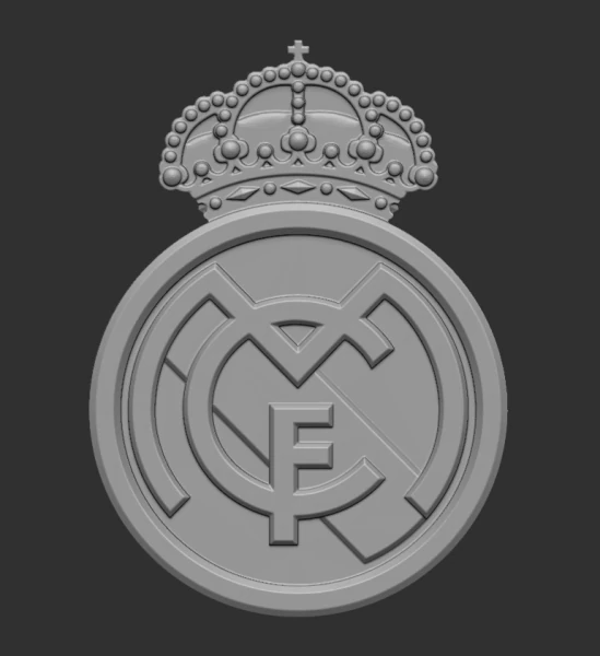 Real Madrid CF 3D Print Model .c4d .max .obj .3ds .fbx .stl .blend 