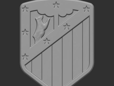 FC Atletico de Madrid 3Dプリントモデル