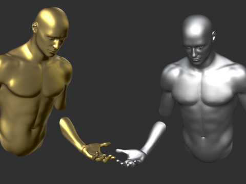Man coming out of the wall - Hombre saliendo de la pared Modelo de Impressão 3D