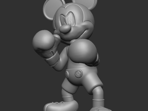 Boxeo Mickey Mouse 3D Print Model