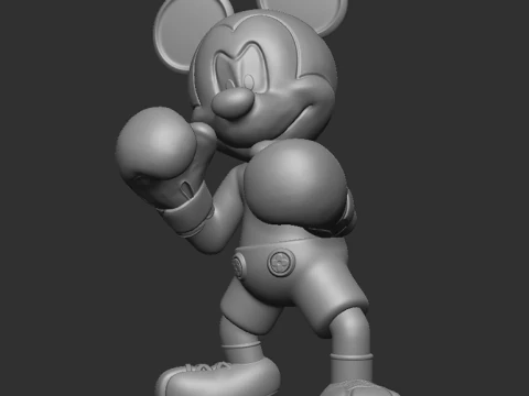 Boxeo Mickey Mouse Modelo de Impressão 3D