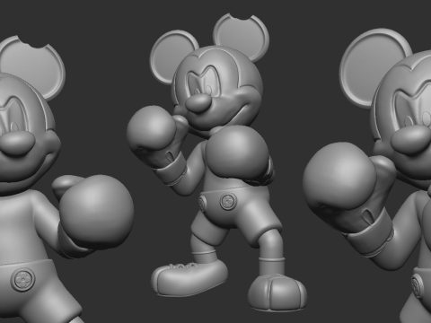 Boxeo Mickey Mouse 3D Baskı Modeli
