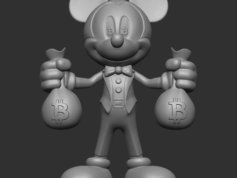 Mickey Mouse BTC 3D Print Model