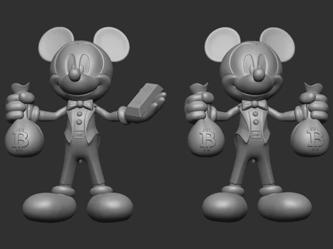 Mickey Fare Paketi 3D Baskı Modeli