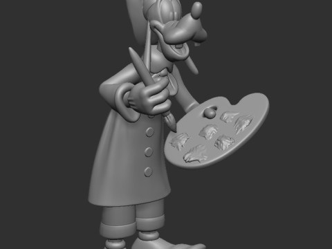 Goofy Painter - Goofy Pintor 3D Принт Модель
