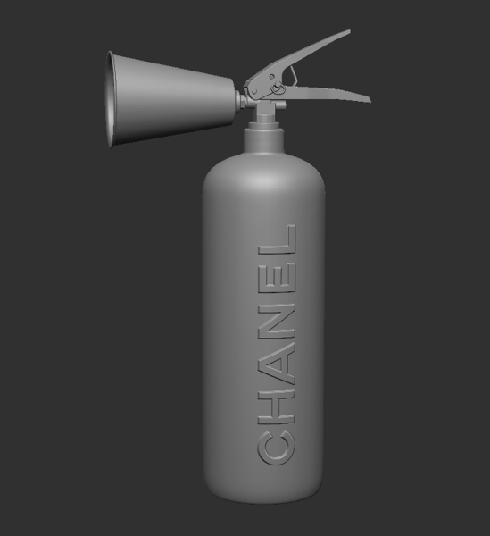 CHANEL Deluxe Fire Extinguisher - Extintor 3D Baskı Modeli .c4d .max .obj .3ds .fbx .stl .blend