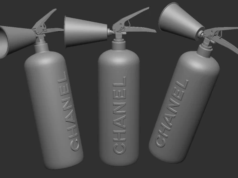 CHANEL Deluxe Fire Extinguisher - Extintor 3D Print Model