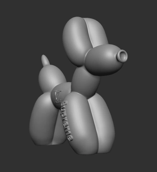 Balloon Dog SUPREME Louis Vuitton 3D Print Model .c4d .max .obj .3ds .fbx .stl .blend 