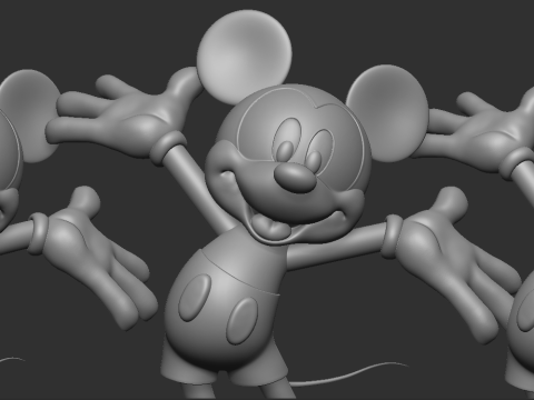 Mickey Mouse 3D Baskı Modeli