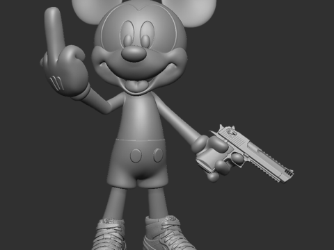 MICKEY MOUSE BAD 3D-Druckmodell