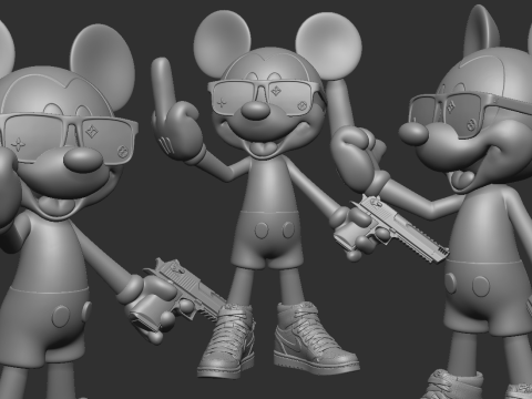 MICKEY MOUSE 3D-Druckmodell