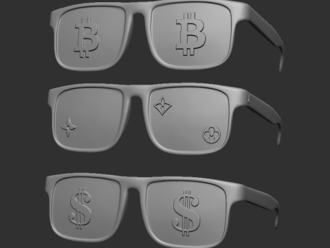 Pack Glasses Mickey Mouse 3D प्रिंट मॉडल