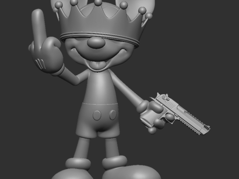 MICKEY MOUSE BAD 3D-printmodel