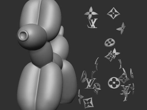 Balloon Dog 3D Print Model