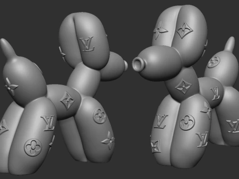 Balloon Dog 3D Print Model