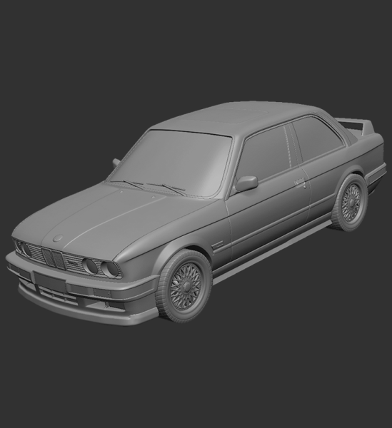M3 E30 3D Модель .c4d .max .obj .3ds .fbx .stl .blend 