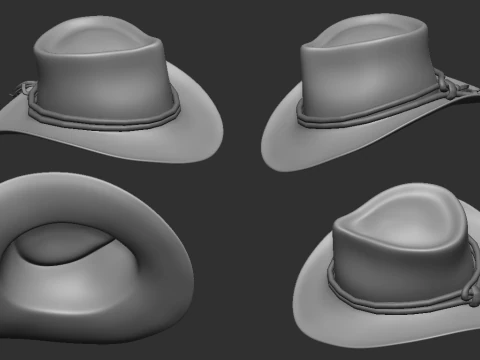 Arthur Morgan Şapka Cosplay - Red Dead Redemption 2 3D Model
