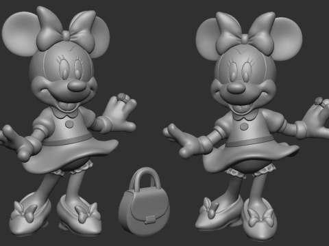 Minnie Mouse 3Dモデル