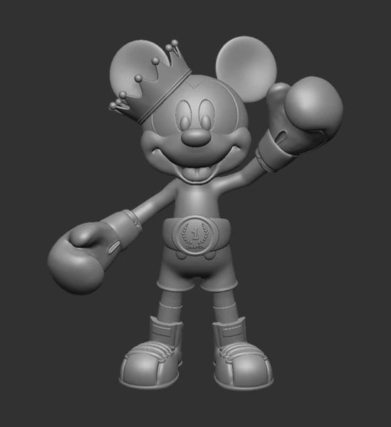 Campe&atilde;o do Mickey Mouse Modelo 3D .c4d .max .obj .3ds .fbx .stl .blend 