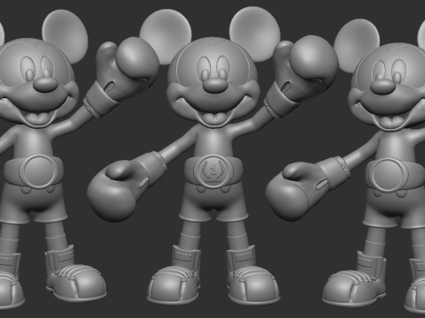 Mickey Mouse Champion 3D Модель