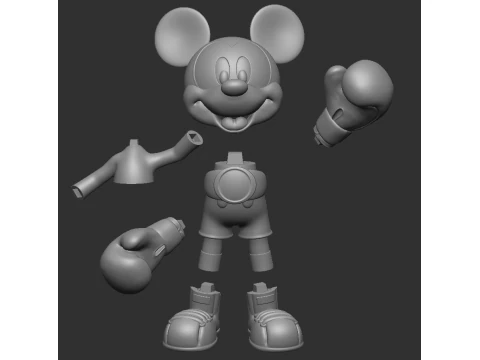 미키 마우스 복싱 팩 3D 모델
