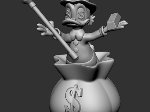 Scrooge McDuck Golde Bar 3D-Modell
