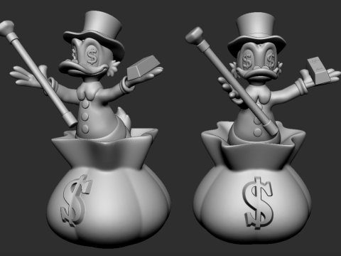 Scrooge McDuck Golde Bar 3D Model