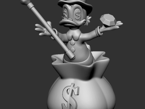 Scrooge McDuck Diamond 3D-Modell