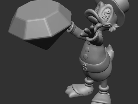 Scrooge McDuck 3D Model