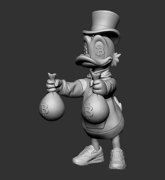 Scrooge McDuck BTC - Tio Rico Modèle 3D .c4d .max .obj .3ds .fbx .stl .blend 