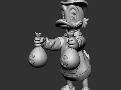 Scrooge McDuck Dollar - Tio Rico 3Dモデル