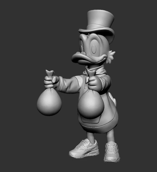 Scrooge McDuck - Tio Rico Modèle 3D .c4d .max .obj .3ds .fbx .stl .blend 