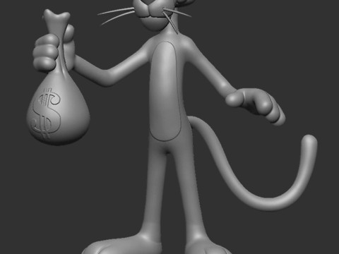 Pink Panther Model Cetak 3D