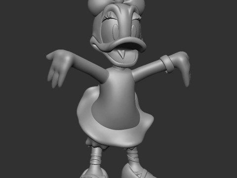 Daisy Duck 3D Print Model