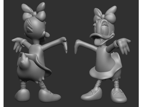 Daisy Duck 3D प्रिंट मॉडल