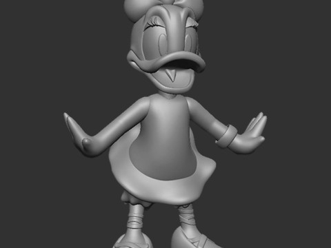 Daisy Duck 3D Baskı Modeli
