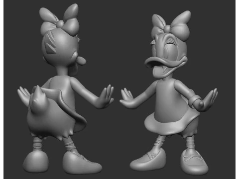 Daisy Duck 3D Print Model