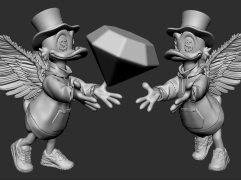 Scrooge McDuck 3D Baskı Modeli