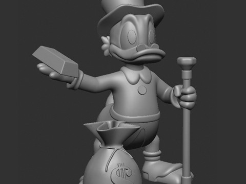 Scrooge McDuck 3D Print Model