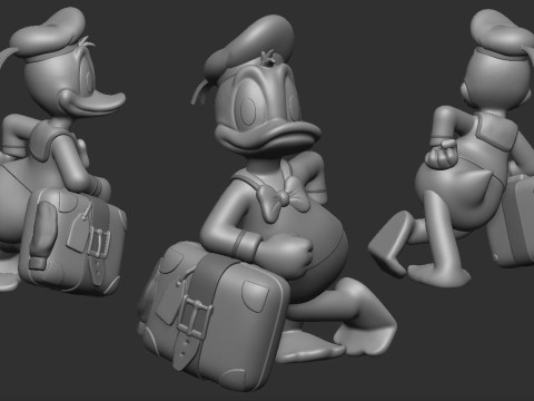 Donald - Pato Donald 3D Baskı Modeli