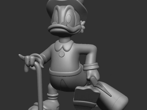 Scrooge McDuck 3D Baskı Modeli
